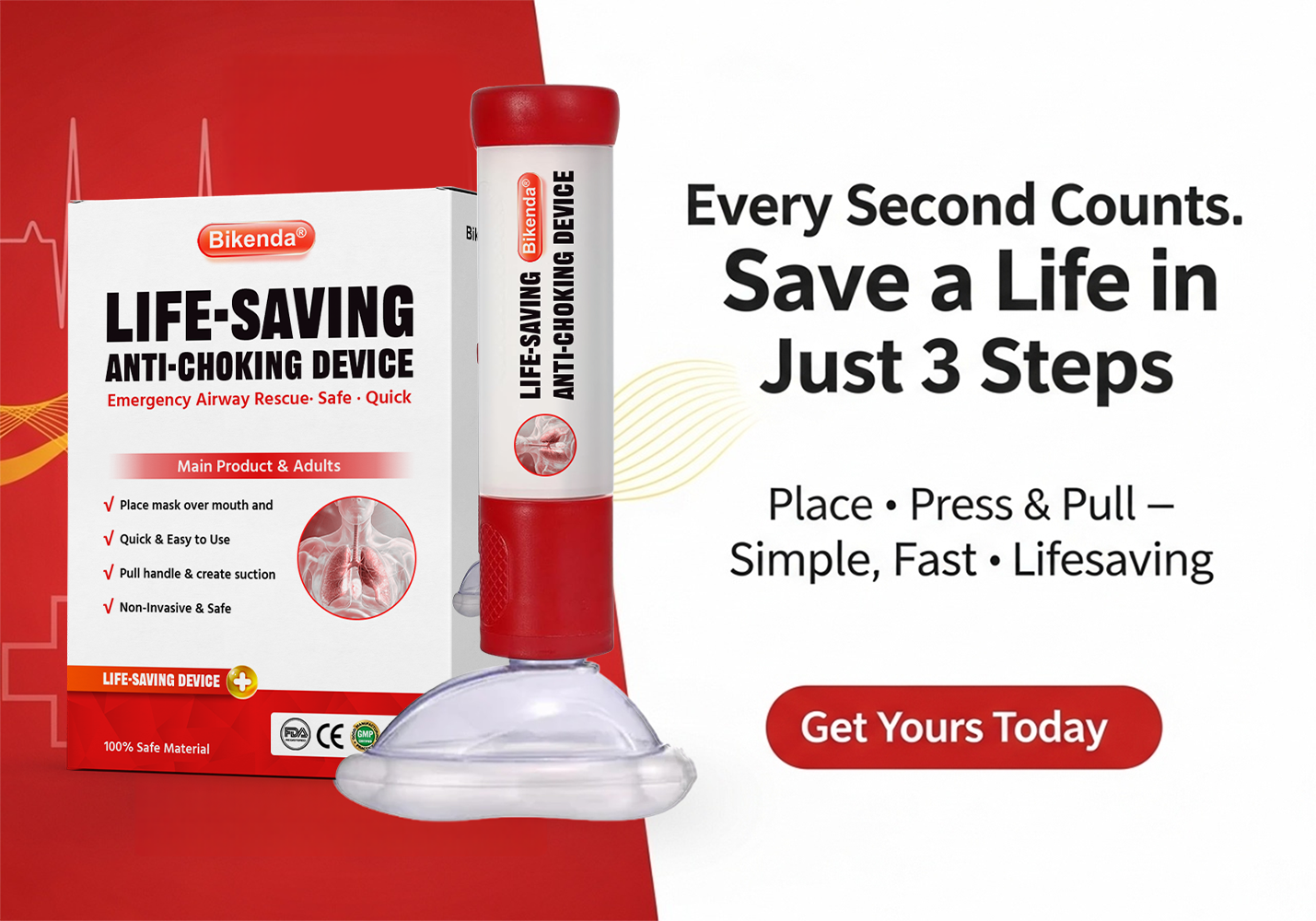 Bikenda® Life-Saving Anti-Choking Device Pro