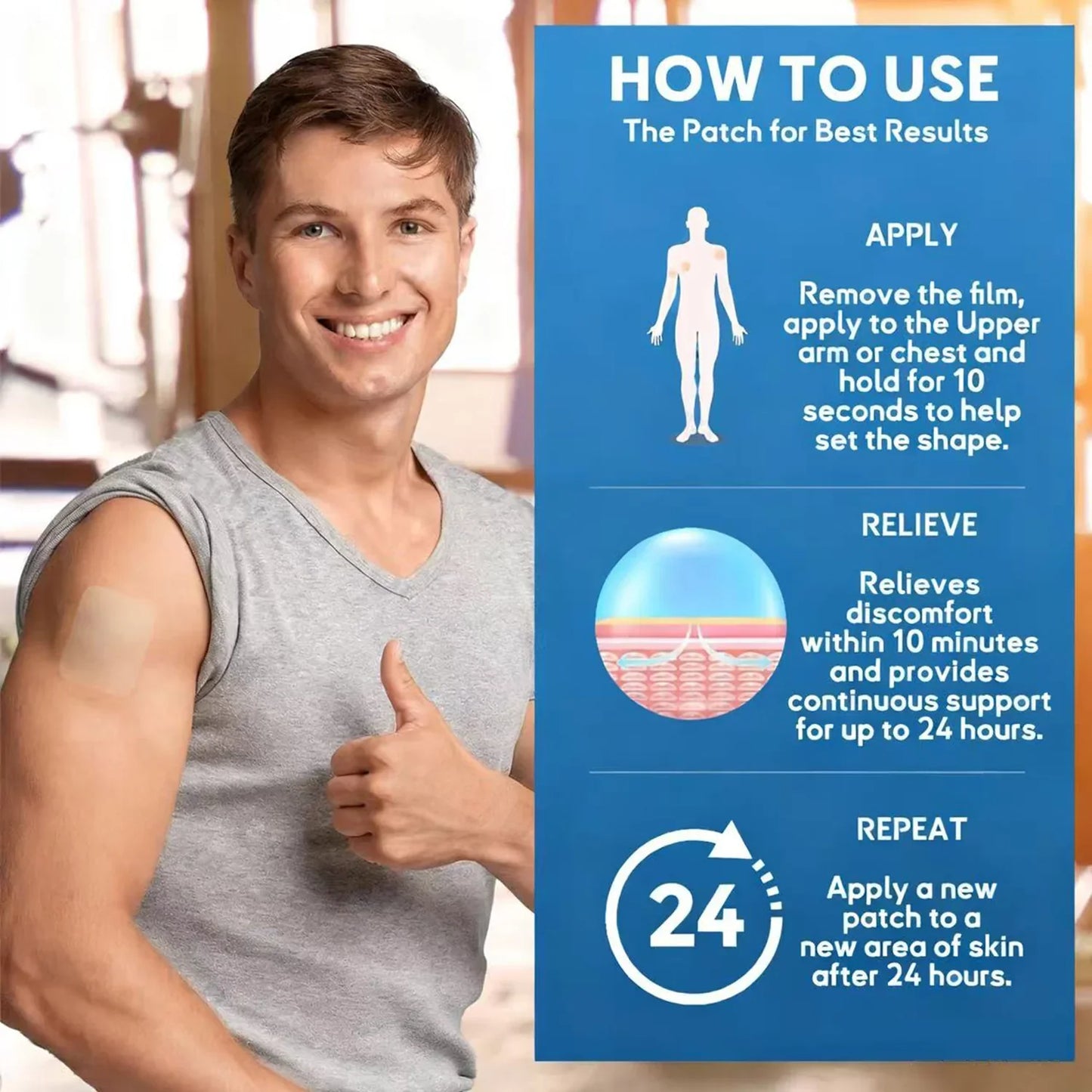 🫁✅FDA Approved Oveallgo® DoubleNano COPD Relief Patch (💝 Cough, wheezing, shortness of breath, sputum, stuffy nose, bronchitis, bronchitis, allergy symptoms, lung discomfort🫁)