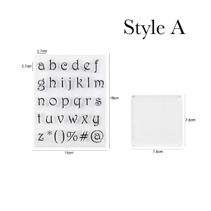 Oveallgo™ PROMAXCake Alphabet Fondant Stamp Set