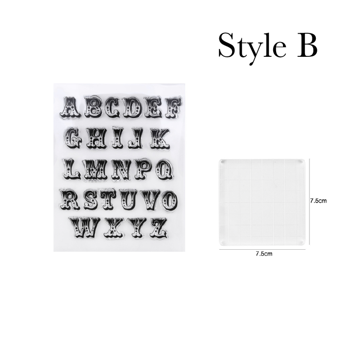 Oveallgo™ PROMAXCake Alphabet Fondant Stamp Set