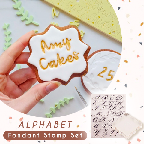 Oveallgo™ PROMAXCake Alphabet Fondant Stamp Set