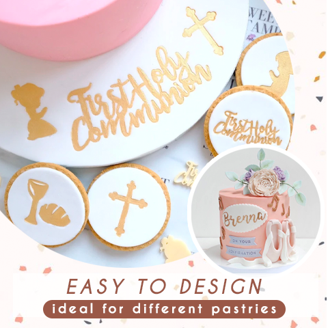 Oveallgo™ PROMAXCake Alphabet Fondant Stamp Set